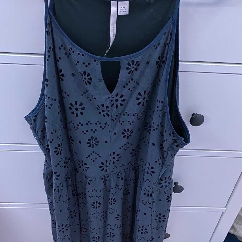 Grey Flower Dress